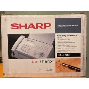 Sharp UX-B700 Large-Capacity Business Inkjet Fax Machine Facsimile. New!